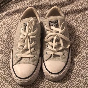 Gray canvas converse- Madison’s (fat tongue)